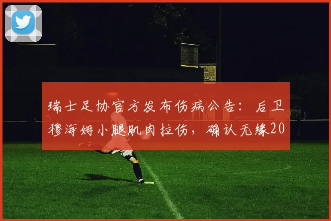 瑞士足协官方发布伤病公告:后卫穆海姆小腿肌肉拉伤,确认无缘2026世预赛对阵波黑